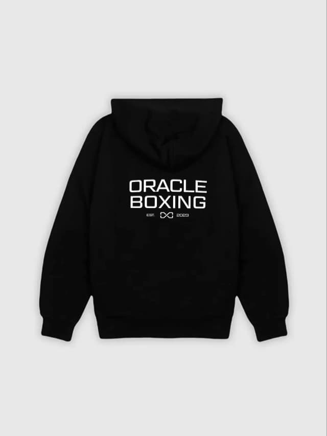 Oracle Boxing hoodie - black back