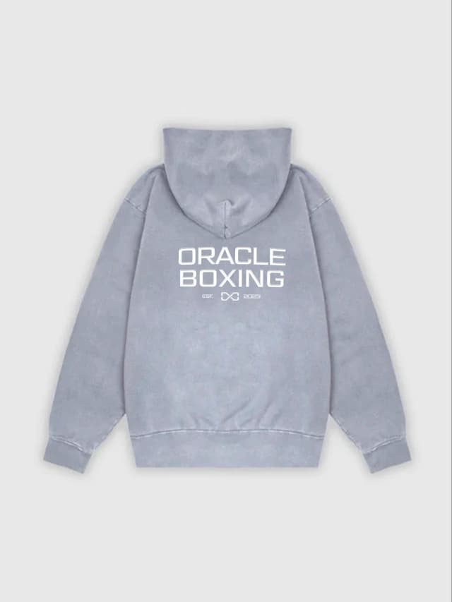 Oracle Boxing hoodie - blue back
